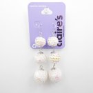 Claire's Earrings Sequin Snowball Globe Dangle Sensitive Solutions