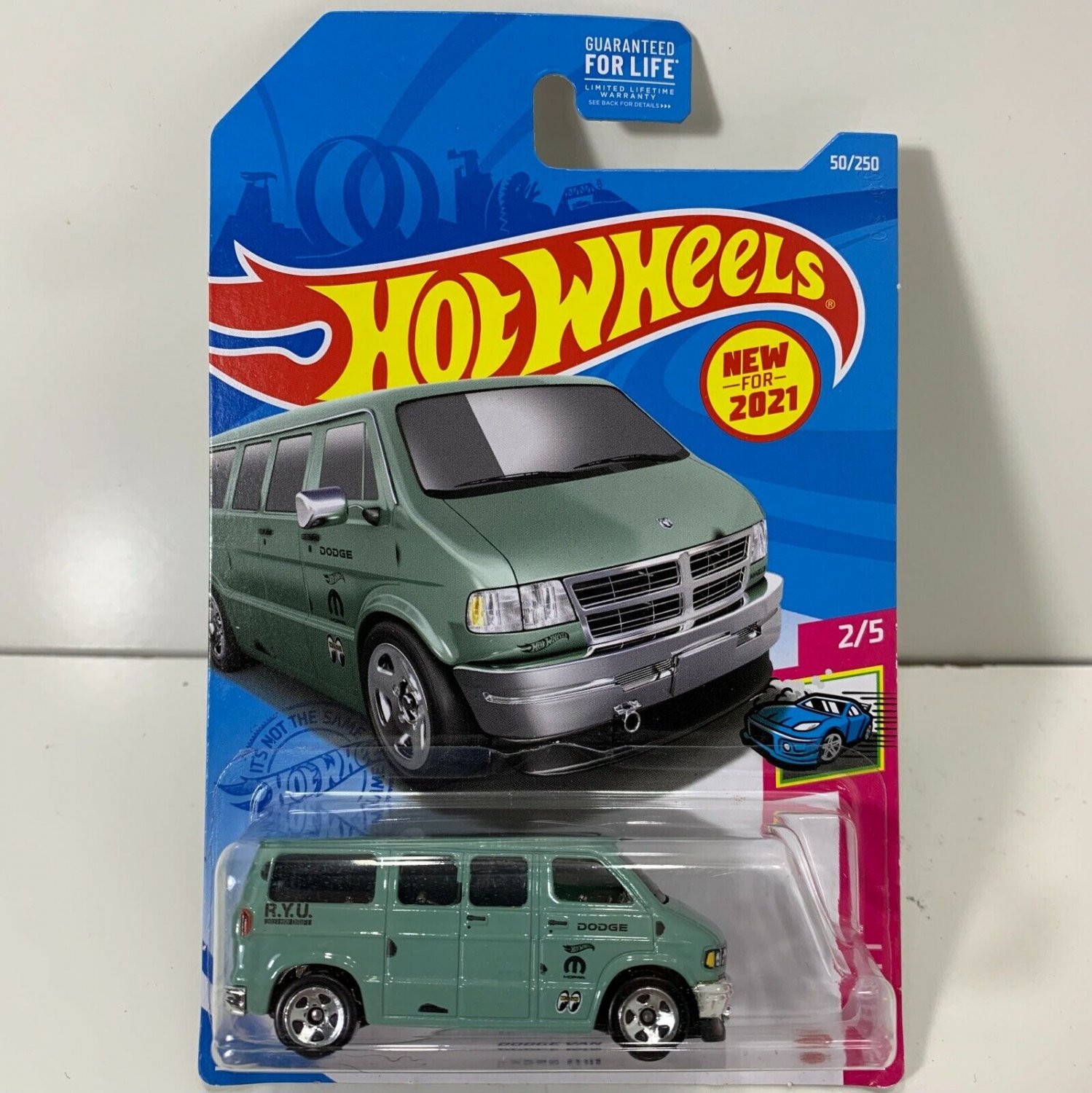2021 Hot Wheels Dodge Van Gray Mooneyes HW Drift 2/5 Mopar