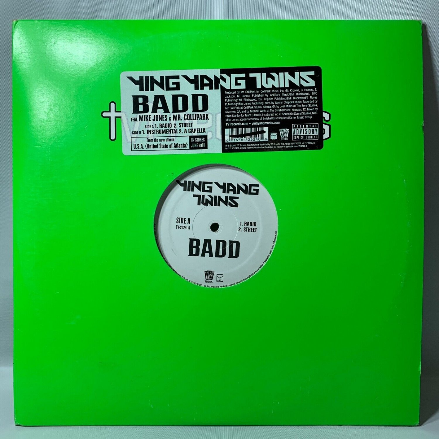 Ying Yang Twins BADD DJ Club Vinyl Record Single feat Mike Jones Rap Hip-Hop