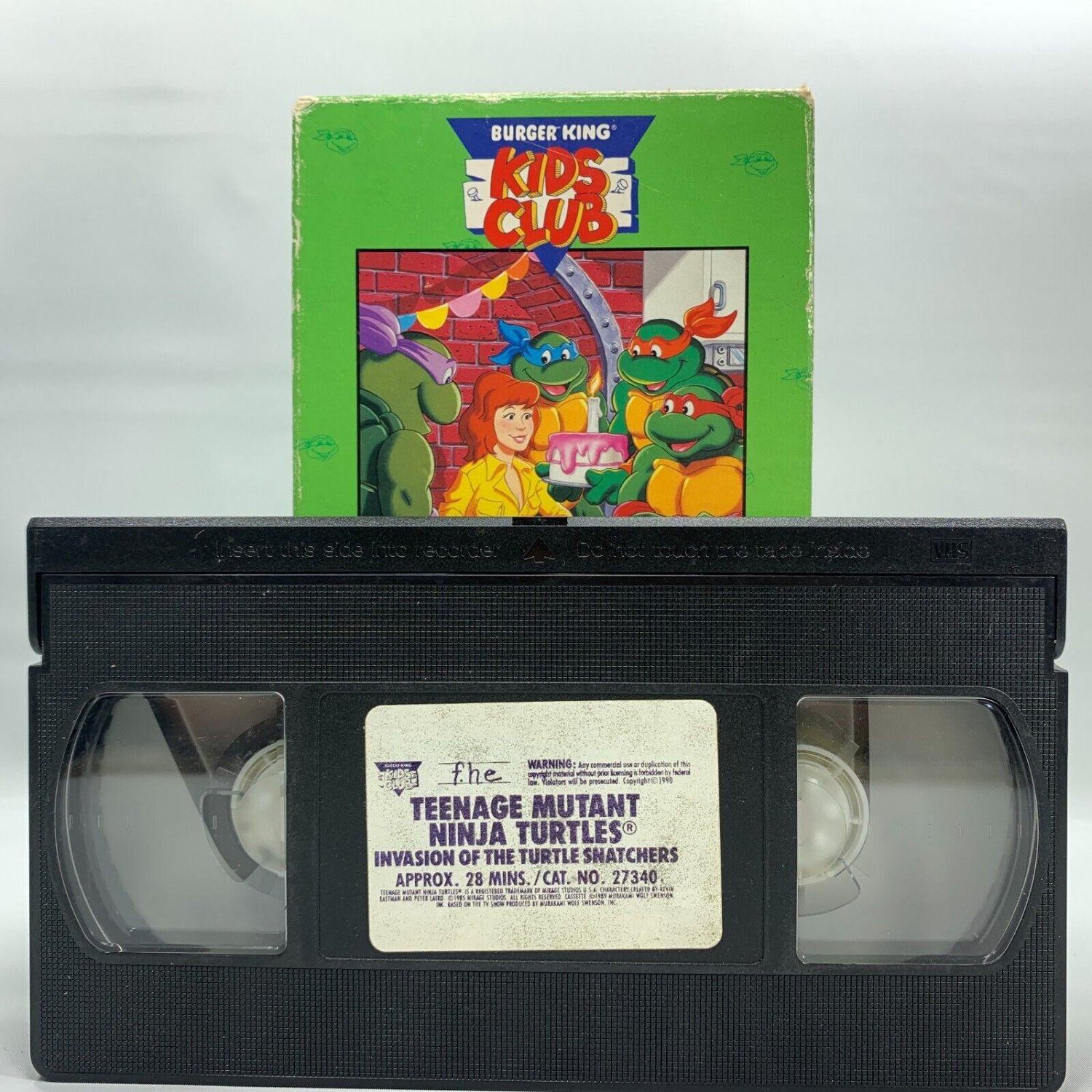 Teenage Mutant Ninja Turtles VHS Invasion of The Turtle Snatchers ...