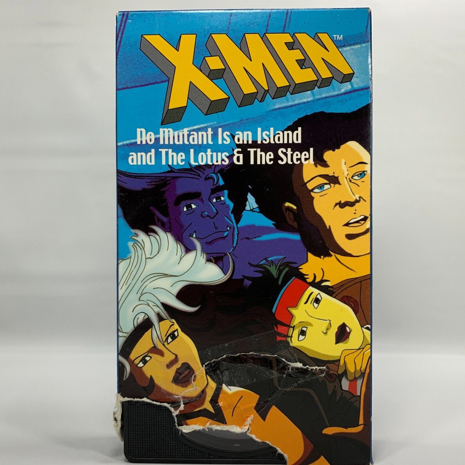 Marvel Comics X-Men Animated VHS 1992 Cartoon No Mutant Is An Island/Lotus Steel