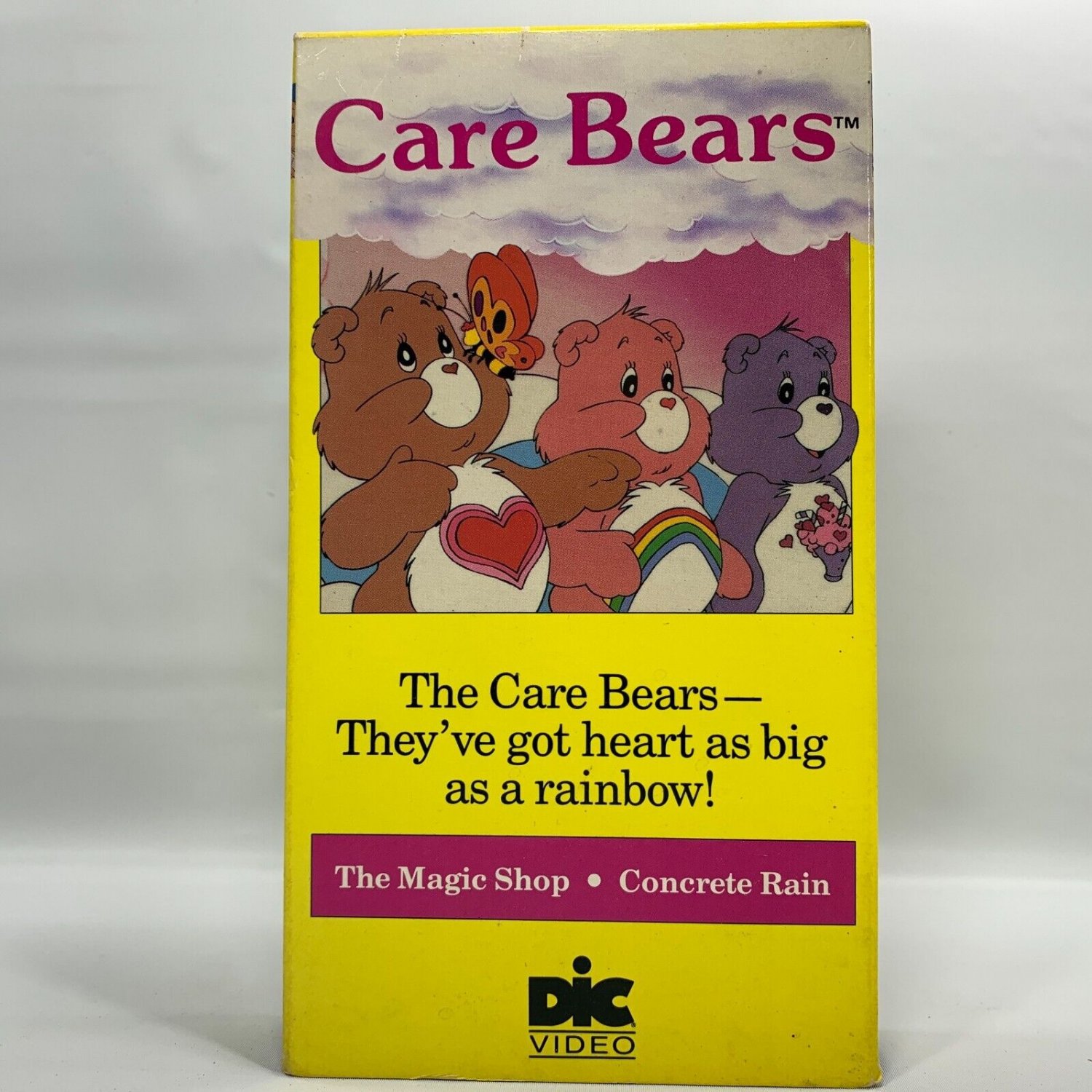 Care Bears Cartoon VHS The Magic Shop Concrete Rain 1985 DIC Animation