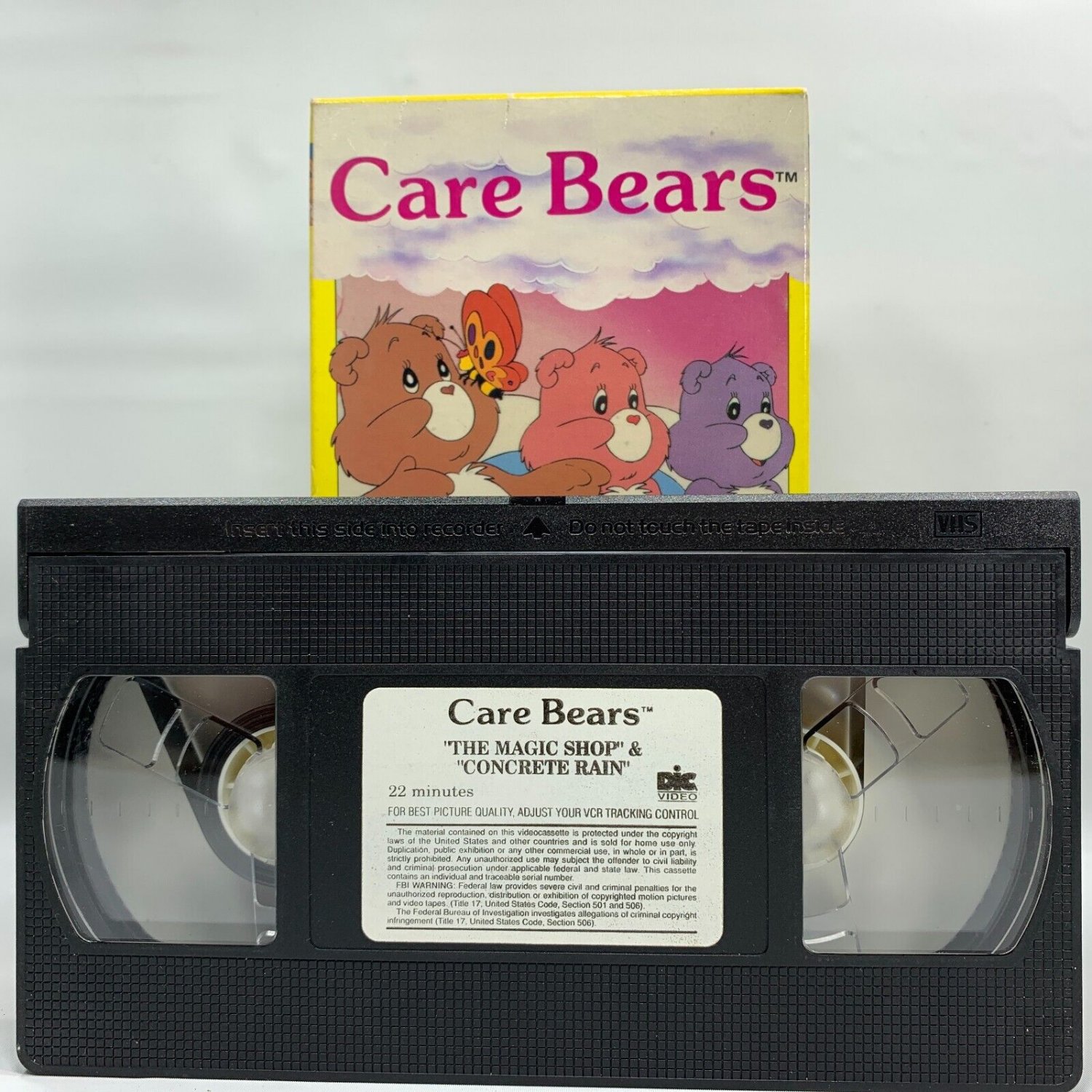 Care Bears Cartoon VHS The Magic Shop Concrete Rain 1985 DIC Animation