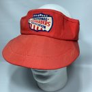 Vintage National Cheerleaders Association Red Visor Read Condition