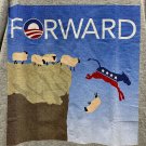 Forward Democrat Humorous Sheep Off The Cliff Anti-Democrat Womens M Gray Shirt