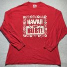 Hawaii or Bust Book Em Fran-O Smack Apparel Tropical Long Sleeve XL T-shirt