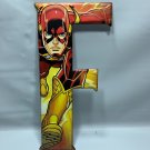 DC Comics The Flash F Inintial Embossed Letter Superhero Barry Allen 10"x5"