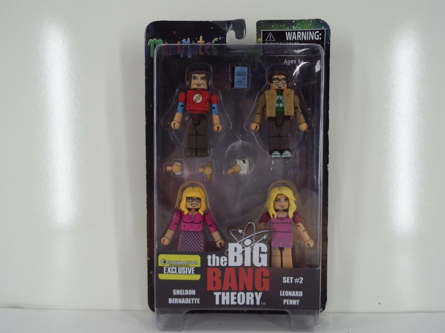 The Big Bang Theory MiniMates Set #2 Entertainment Earth Exclusive Sheldon Penny