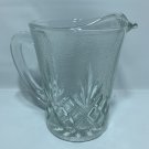 Cream Pitcher Textured Cut Indonesia KIG 5" Tall Juice Pineapple Pattern 12oz