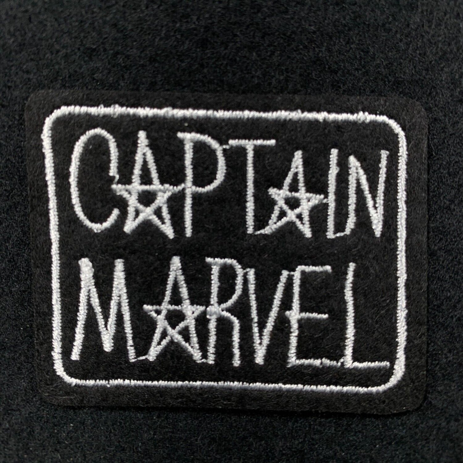 Captain Marvel Star Name Embroidred Iron-On Patch Culturefly