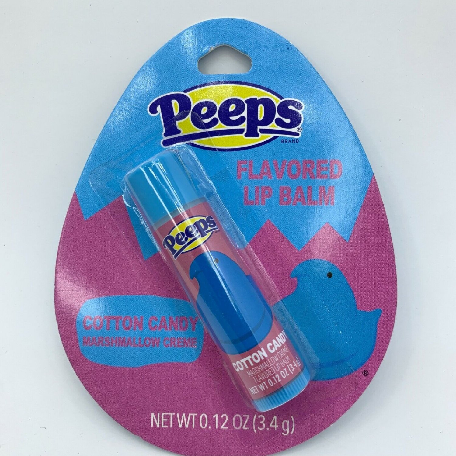 Peeps Cotton Candy Marshmallow Creme Flavored Lip Balm .12 oz