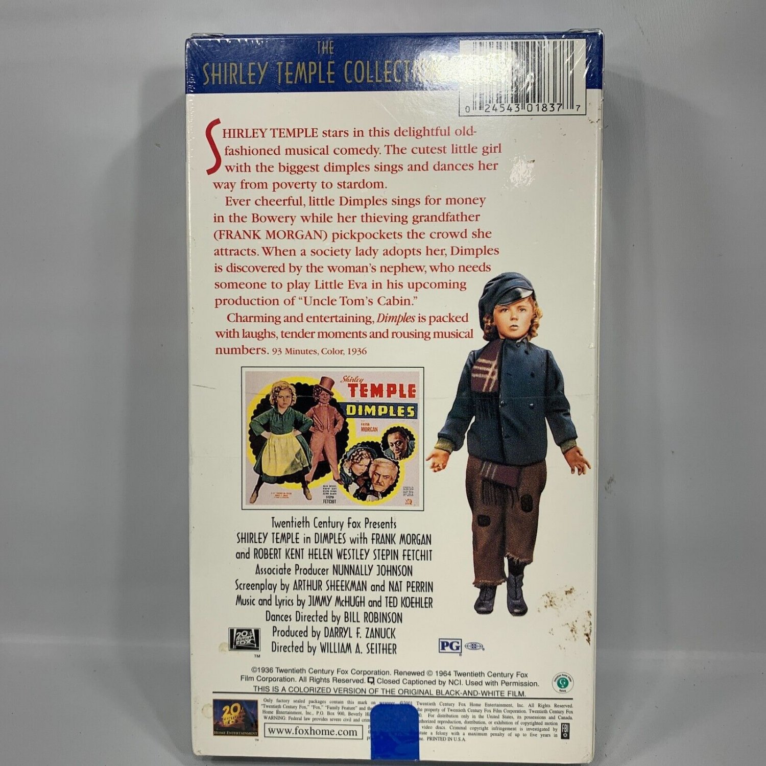 Shirley Temple in Dimples VHS Collection Family Feature New Sealed
