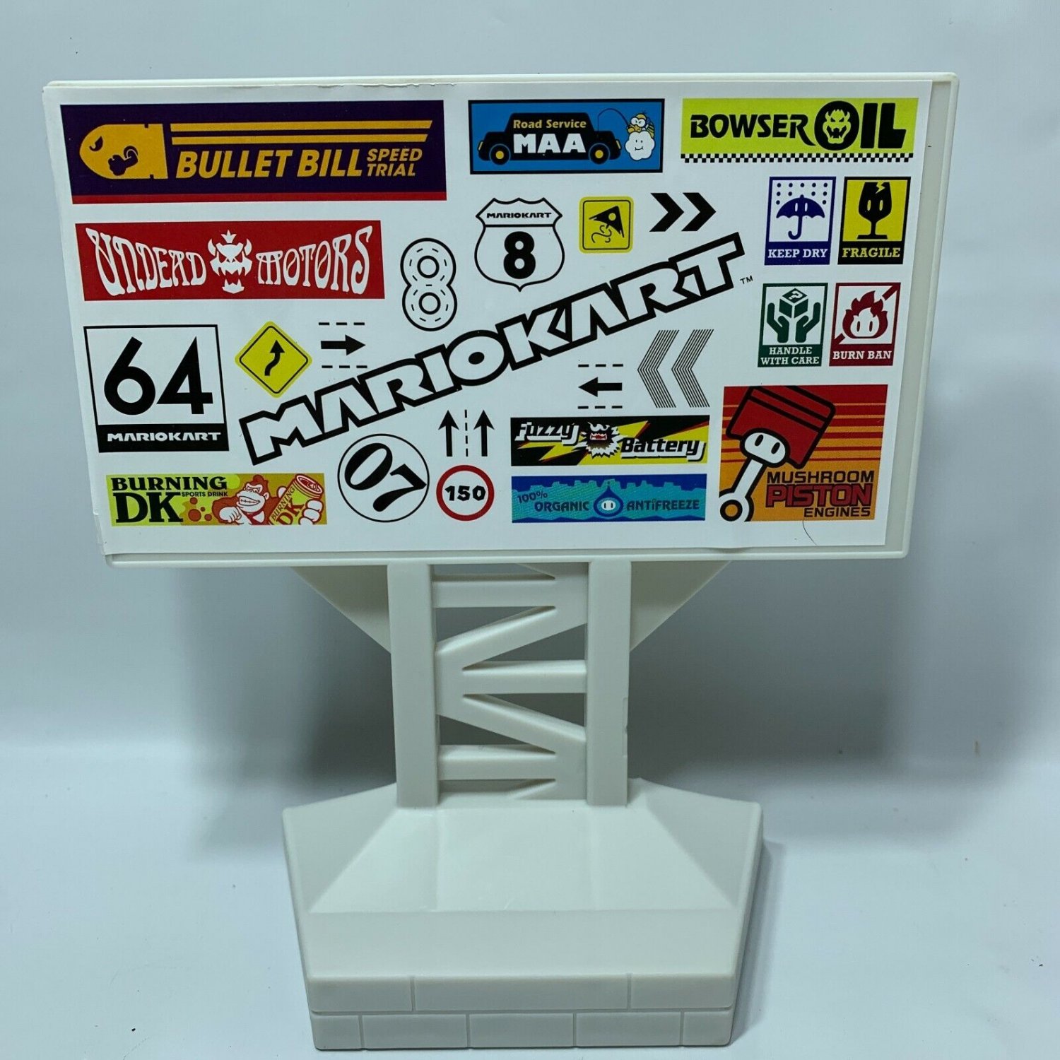 How Wheels Super Mario Kart Track Replacement Sign GHK15 2019