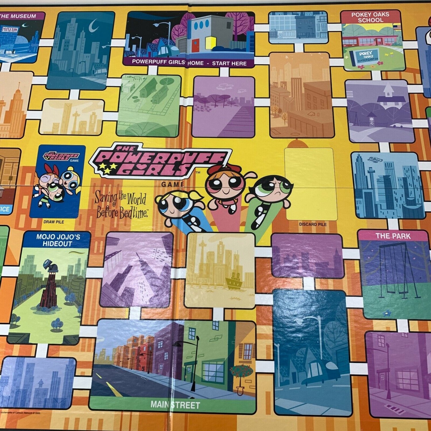 Powerpuff Girls Game Saving The World Before Bedtime Milton Bradley VTG ...