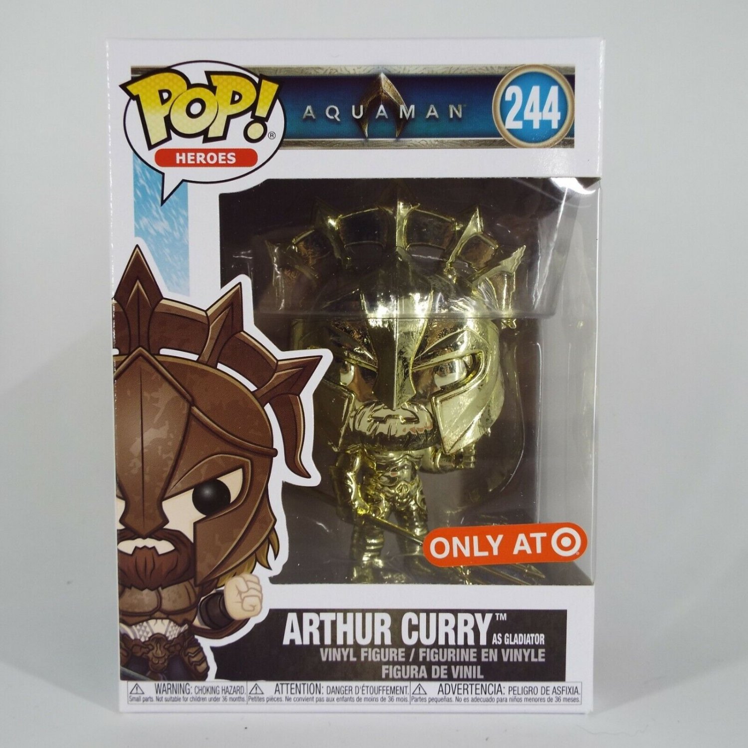 Funko Pop Arthur Curry Gold Aquaman DC Comics Target Exclusive 244
