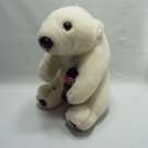 Coca Cola Polar Bear 8" Plush Holding Bottle Coke 1993 Vintage