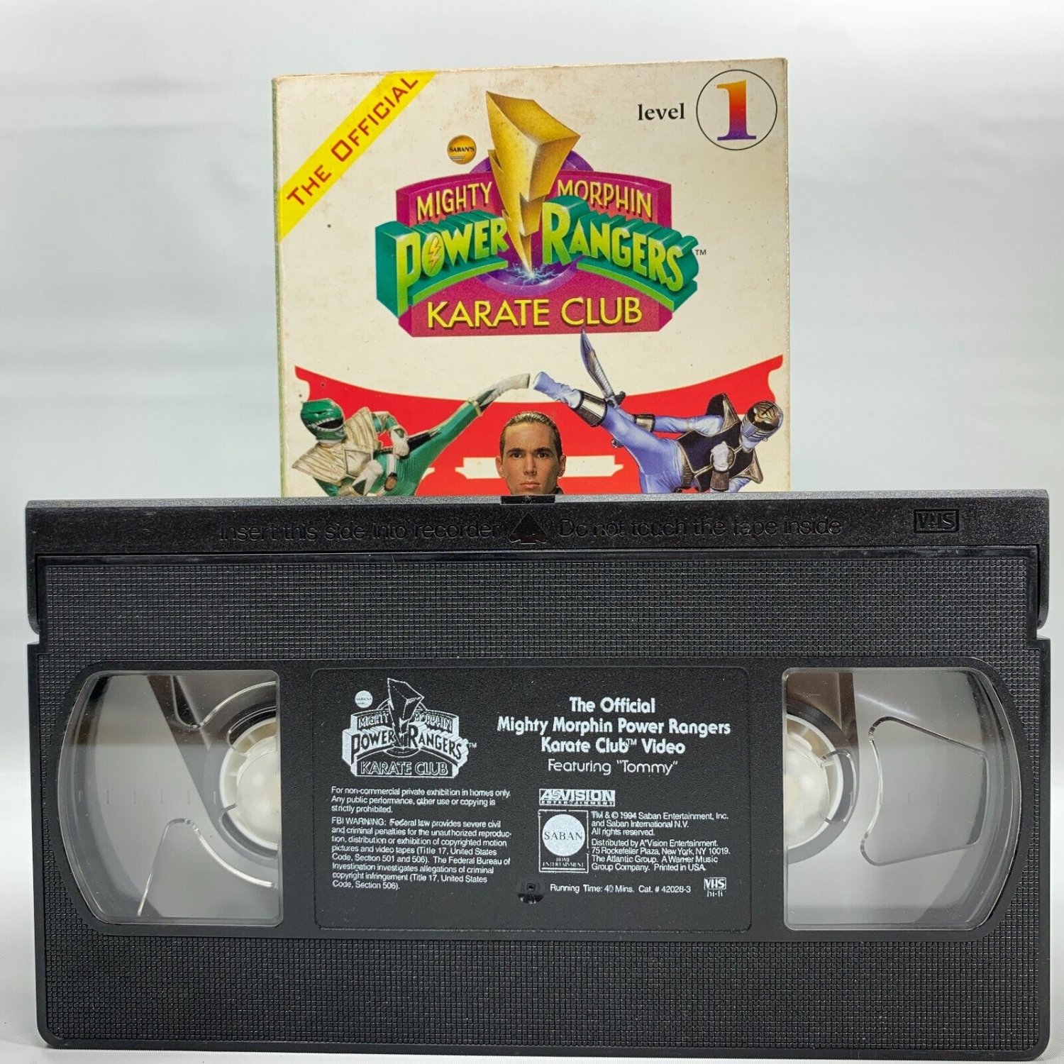 Mighty Morphin Power Rangers Karate Club Level 1 VHS Green Ranger Kata