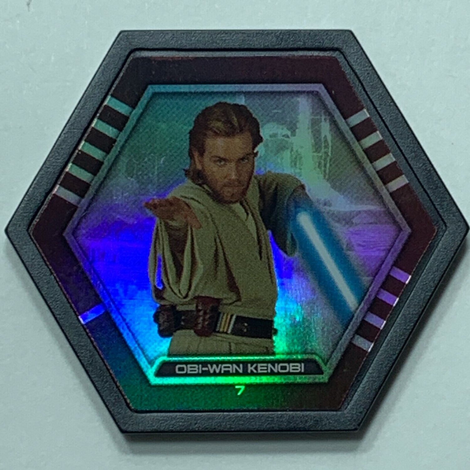 Topps Star Wars Galactic Connexions Disc Obi-Wan Kenobi #7 Black Foil Series 3