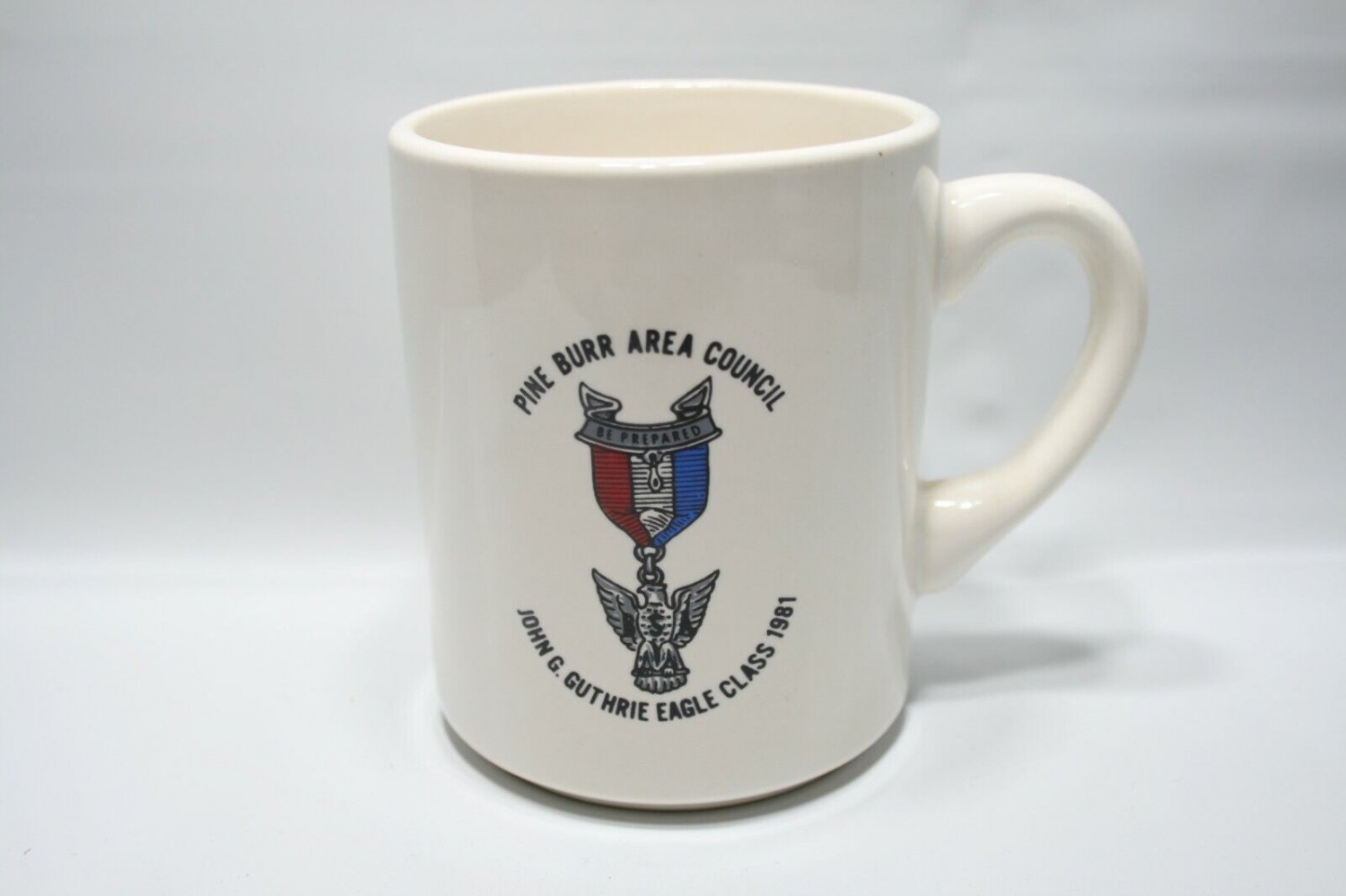 Boy Scouts Pine Burr Area Council Eagle Scout Class 1981 Coffee Mug Cup