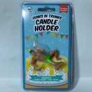 NPW Hunks In Trunks Candle Holder Reusable Birthday Bridal Party Cake Topper