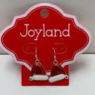 Kim Rogers Joyland Christmas Santa Claus Hat Red White Earring Set Holiday
