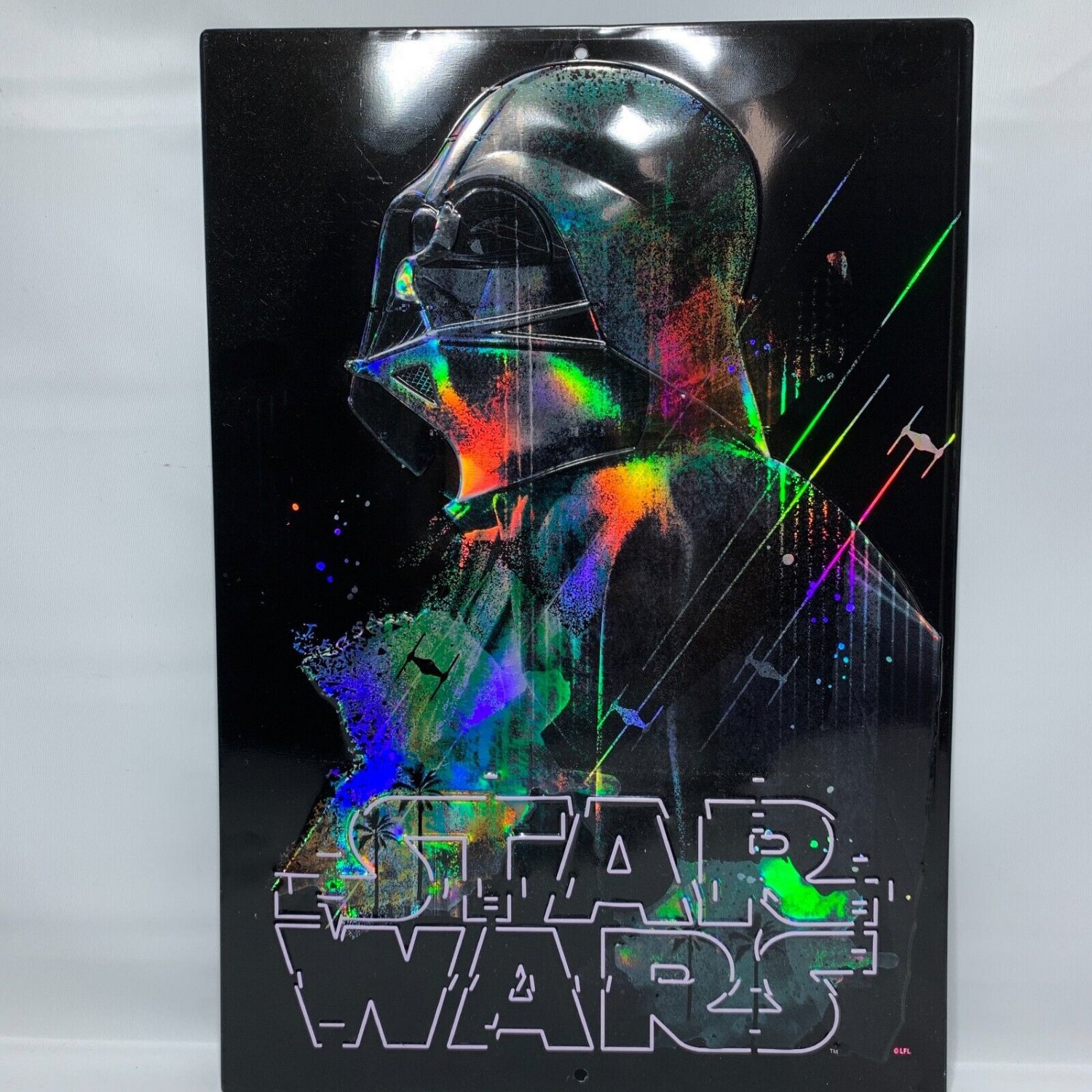 Star Wars Darth Vader The Empire Embossed Metal Sign 9"x13"