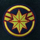 Captain Marvel Star Emblem Embroidred Iron-On Patch Culturefly