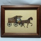 Framed Horse and Carriage Wholesale Cheese JL Kraft Cross Stitch Finished Wagon