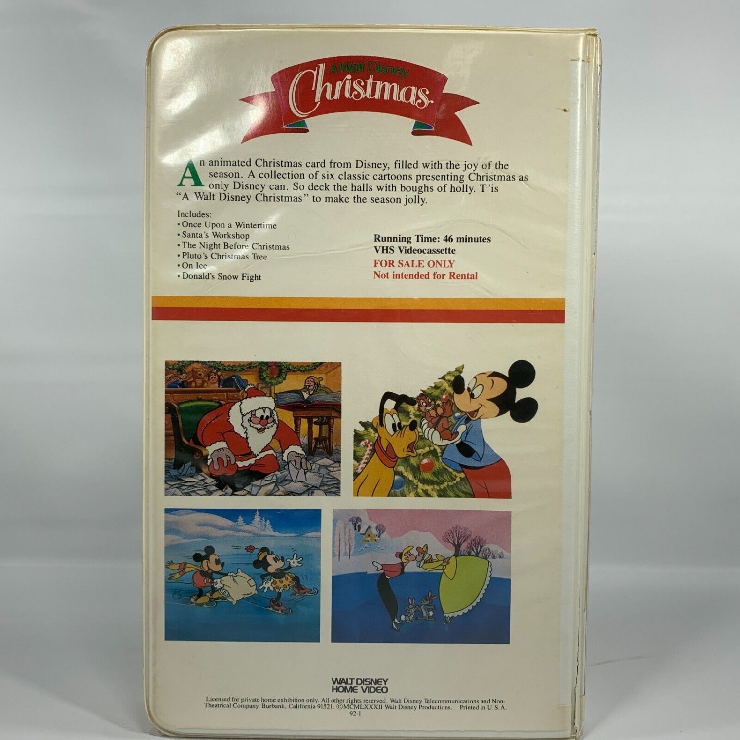 Walt Disney Home Video Christmas White Clamshell Vhs Cartoons | My XXX ...