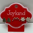 Kim Rogers Joyland Christmas Tree Candy Cane Snowflake Earring Set Holiday