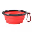Alpha Paw Red Collapsible Bowl Dog Cat Travel Portable Hiking
