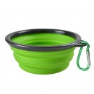 Alpha Paw Green Collapsible Bowl Dog Cat Travel Portable Hiking