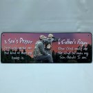 A Fathers Sons Prayer Metal Sign 10.5"x3.5" Dad Gift Hunting Outdoors