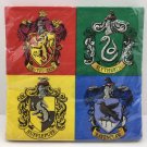 Harry Potter Napkins 16 count Gryffindor Hufflepuff Ravenclaw Slytherin Party