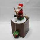 Avon Gallery Originals Santa Ice Fishing Handpainted Christmas Ornament 1984