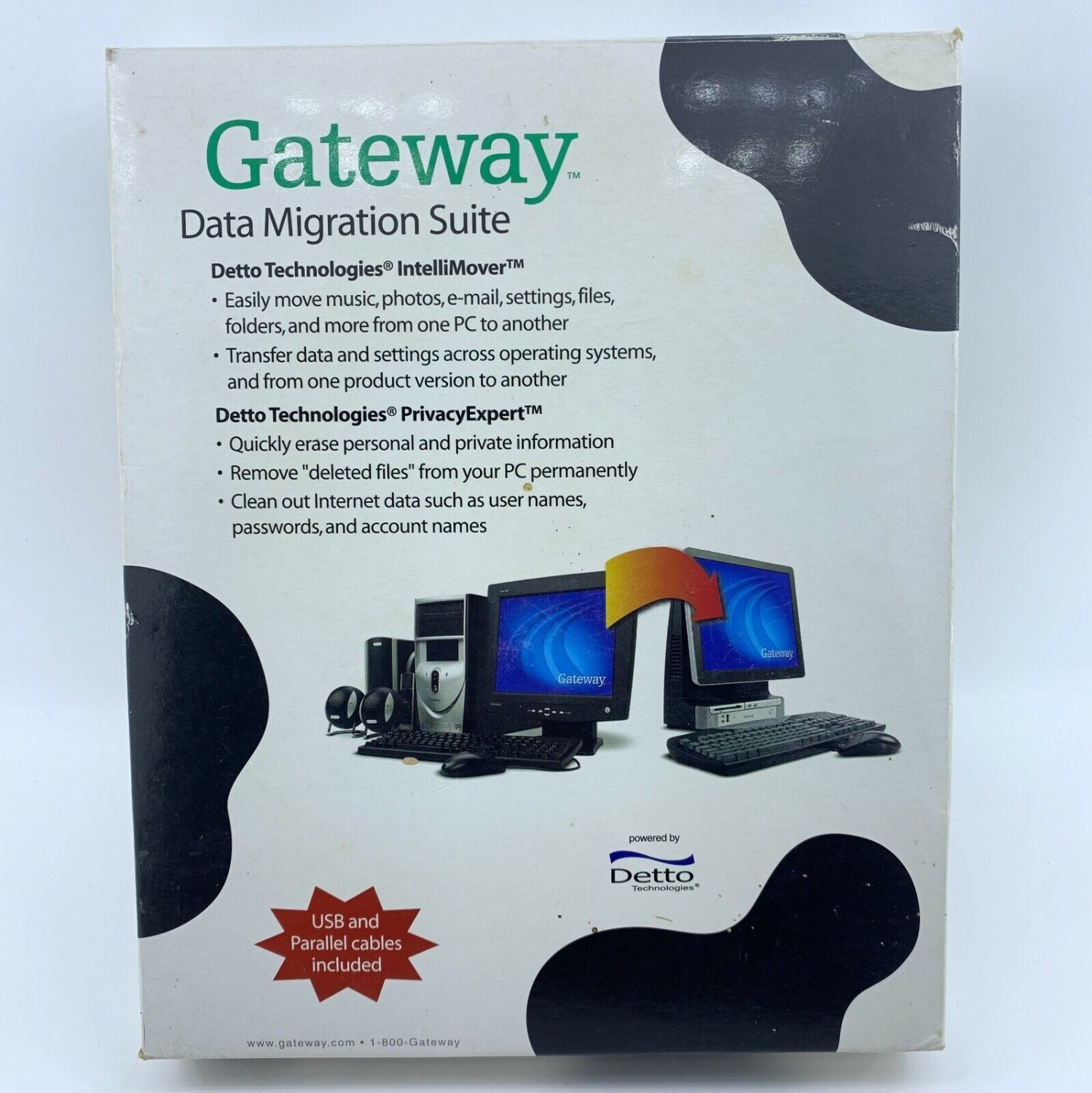 Gateway Data Migration Suite IntelliMover PrivacyExpert with USB and Parallel