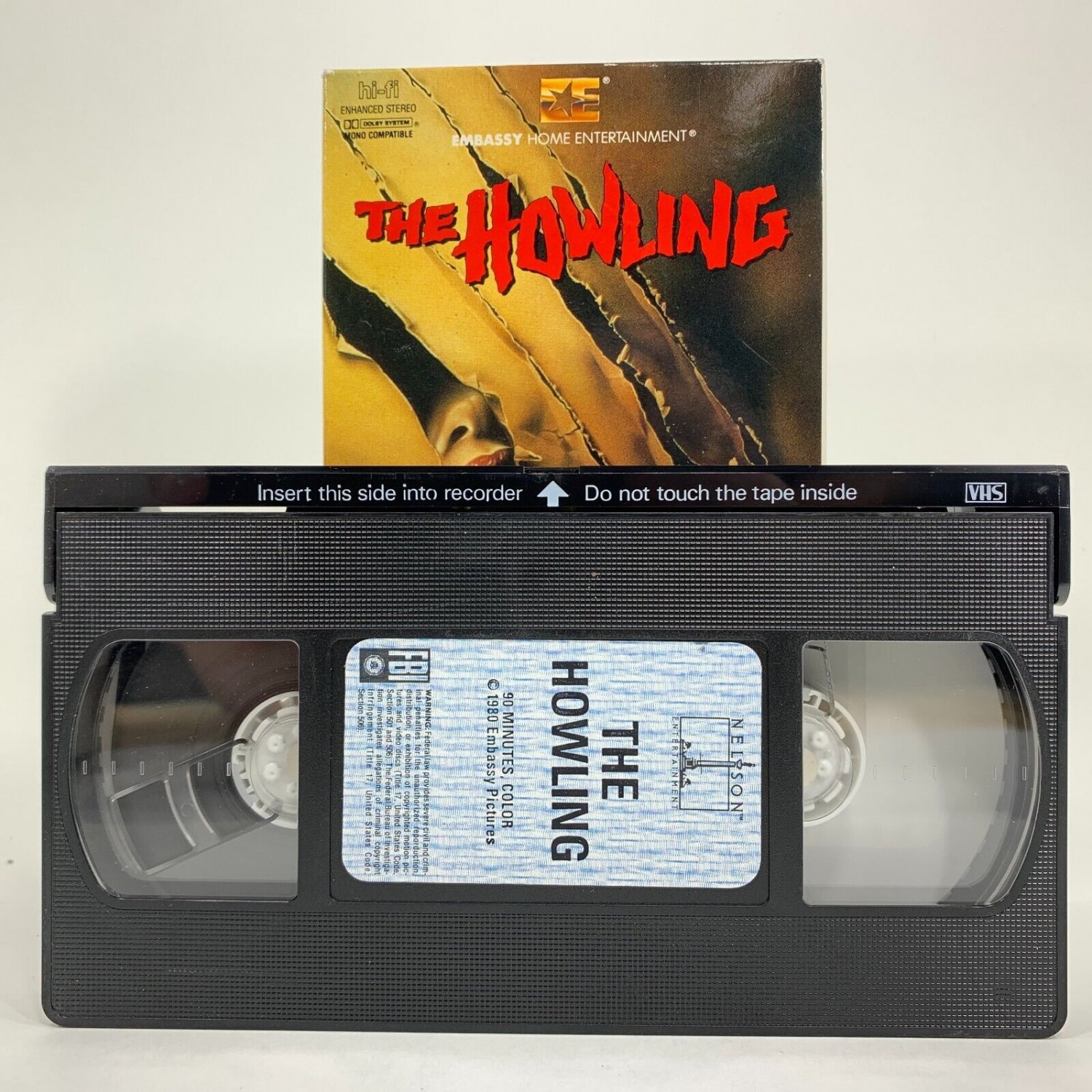 The Howling VHS Embassy Pictures 1984 Horror Classic Werewolf