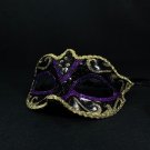 Venetian Masquerade Eye Mask Halloween Cosplay Black Gold Purple