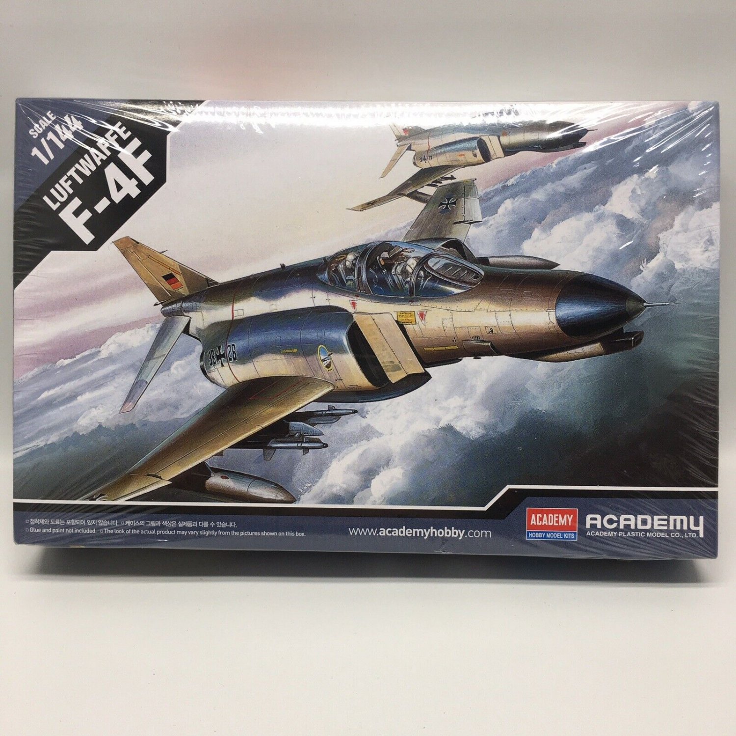 Academy 1:144 Luftwaffe F-4F Plastic Model Kit #12611