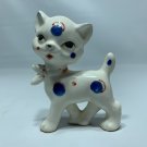 Vintage Made In Japan Polka Dot Cat Kitten with Bow Collar Looks Like Espeon