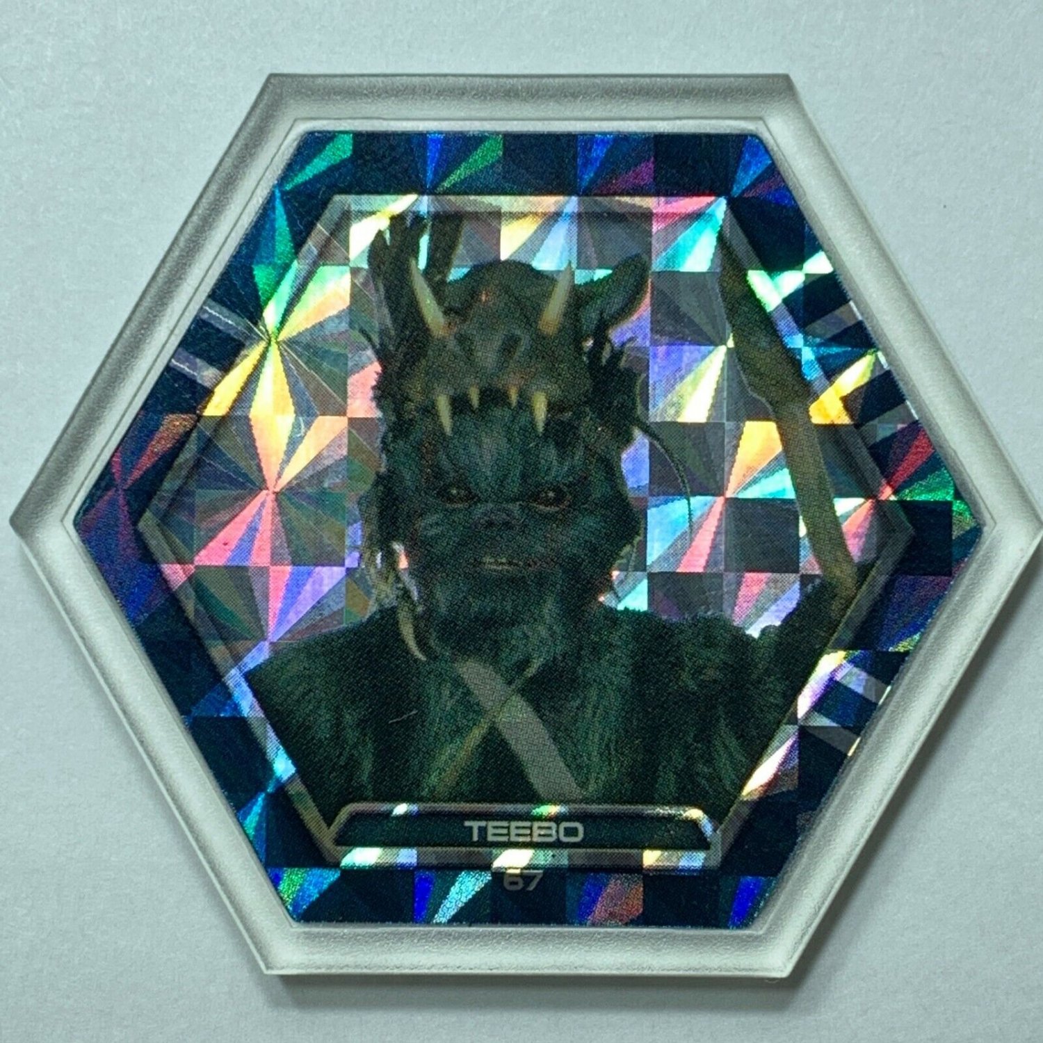 Topps Star Wars Galactic Connexions Disc Teebo #67 Clear Pattern Foil Series 3