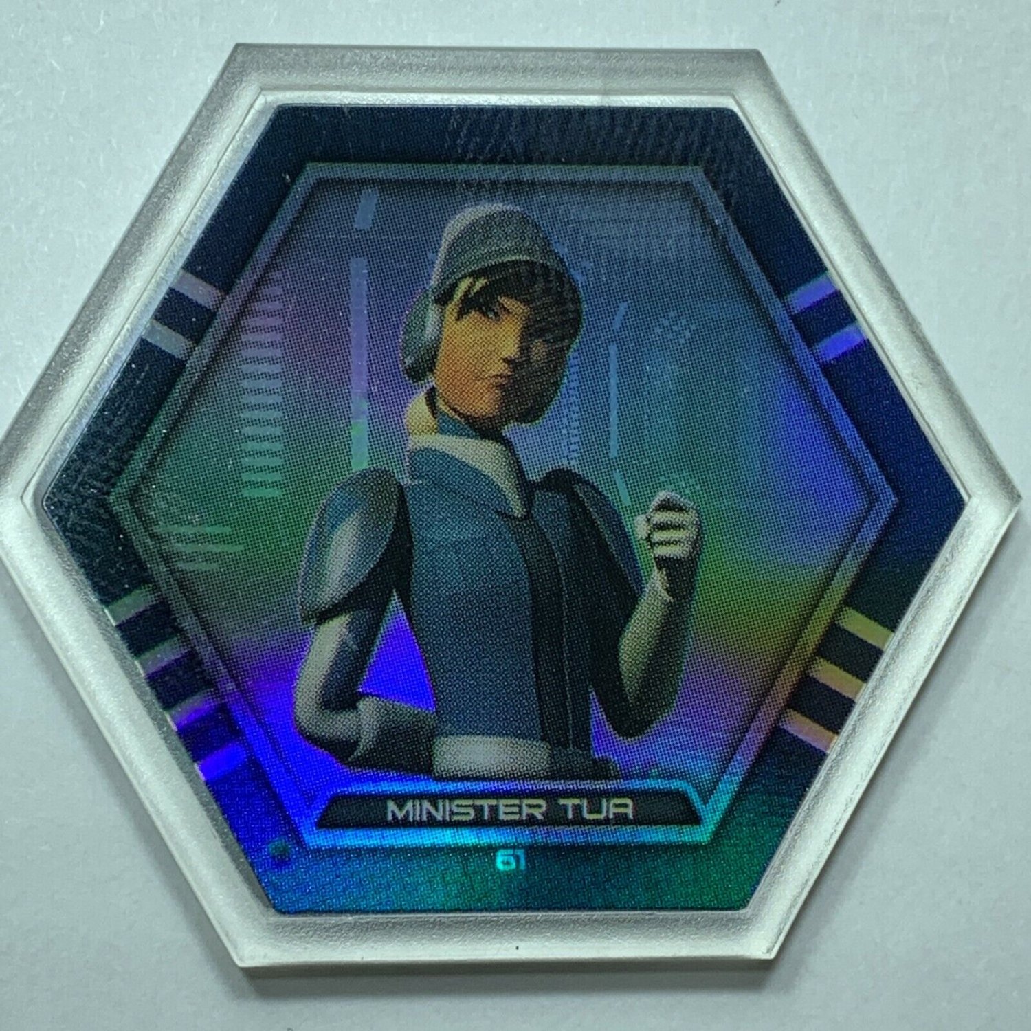 Topps Star Wars Galactic Connexions Disc Minister Tua #61 Clear Foil Series 3