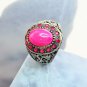 RUBY STAR STERLING SILVER RING