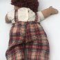 Vintage Cabbage Patch Curly Red Hair Boy Original Appalachian Art Green Signed *