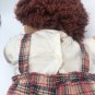 Vintage Cabbage Patch Curly Red Hair Boy Original Appalachian Art Green Signed *