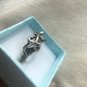 Sterling Silver 925 Perched Chameleon/Lizard Reptile Animal Ring Size 6.5