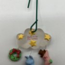 Vintage Hallmark Keepsake Miniature Ornament  Baby's First Christmas Mobile 1989