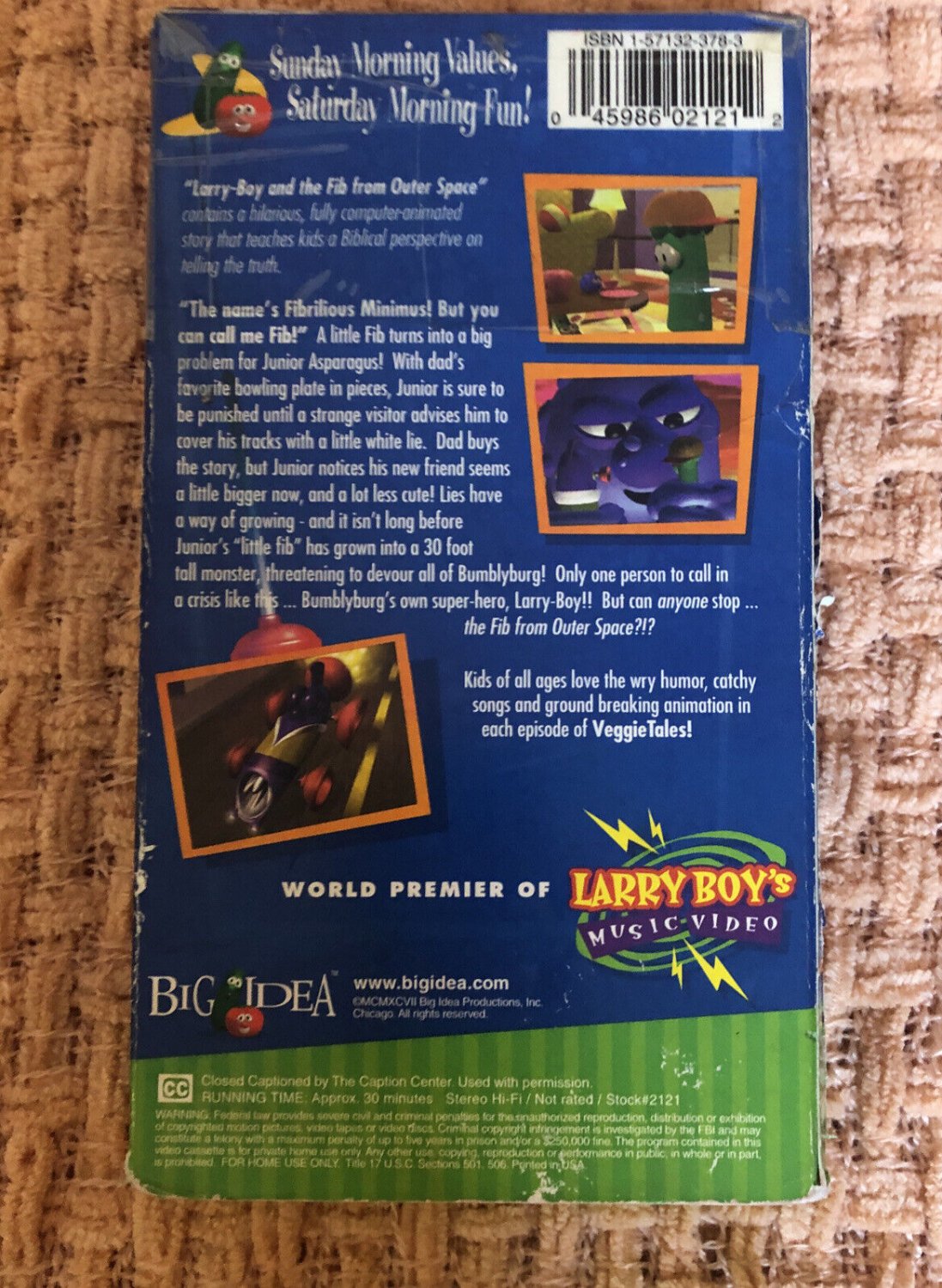 VeggieTales - Larryboy And The Fib from Outer Space! (VHS, 1998)