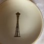 CN Tower Toronto Ring Holder Trinket Dish Jewelry Tray Gold Trim & White 3&acirc;��