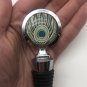 Wine Bottle Stopper Peacock Feather Design Stainless Steel Trim